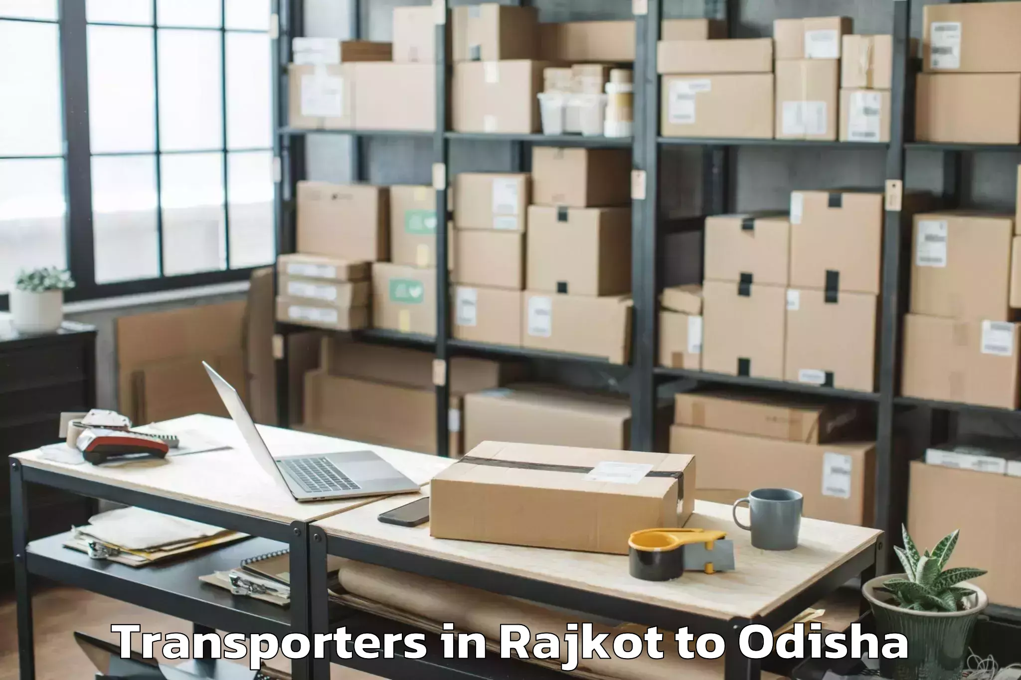 Book Rajkot to Baudh Transporters Online